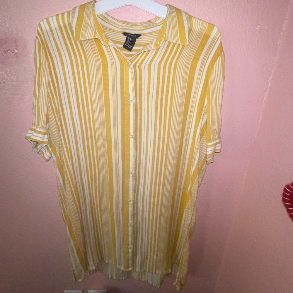 Oversized shirt dress/beach cover up